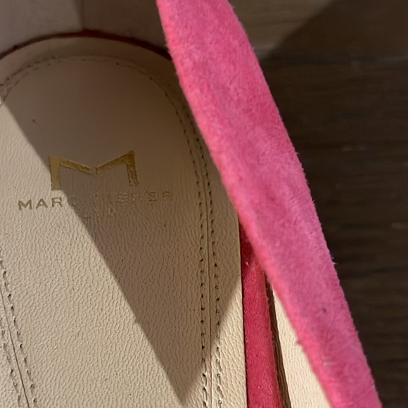 Marc Fisher Ltd. Pink Suede Pointed Toe Flats, 10 - Picture 2 of 6